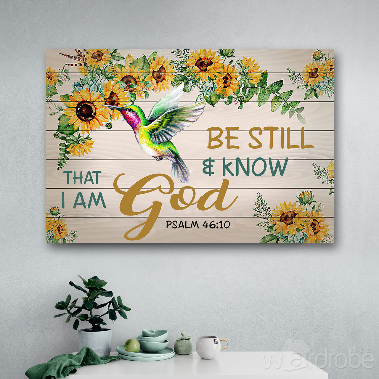Be Still And Know That I Am God Canvas Print Wall Art - Matte Canvas 1