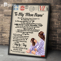 Thumbnail for Personalized Mother's Day Gift Custom Canvas Letter From Daughter To My Mom