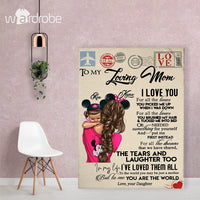 Thumbnail for Personalized Mother's Day Gift Custom Canvas Letter From Daughter To My Loving Mom
