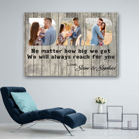 Thumbnail for Personalized Photo Dad And Family Canvas Print Wall Art - Matte Canvas - Father's Day Gift