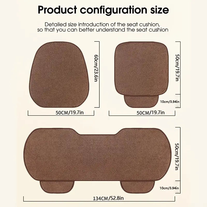 Ultra Thin Universal Car Seat Cover Antiskid Car Seat Protector Auto Office Chair Cover Four Seasons General for Front Seat, Office Chair, 1 PCS