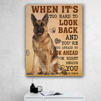 Thumbnail for German Shepherd Dog Canvas Prints Wall Art - God Once Said Matte Canvas