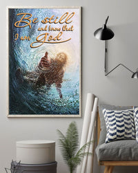 Thumbnail for Custom Canvas Jesus Give Me Your Hand Water Ocean