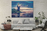Thumbnail for Custom Canvas Jesus Standing By Sea