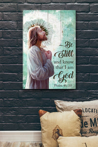 Thumbnail for Custom Canvas Jesus Dandelion Be Still and Know That I Am God Canvas