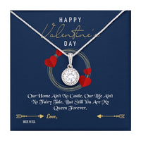 Thumbnail for Custom Name To My Wife Happy Valentines Day 14k White Gold Pendant Chain Necklace Jewelry Gift for Wife Fiancee Woman