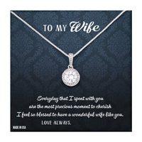 Thumbnail for Custom To My Wife Every Day That I Spend With You Necklace Jewelry 14k White Gold Pendant Necklace Jewelry Gift For Wife Mother day
