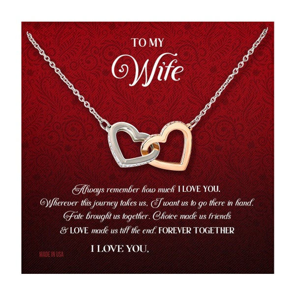 Custom To My Wife Remember How Much I Love You 14k White Gold Pendant Necklace Jewelry Gift for Wife Mother day