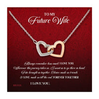 Thumbnail for Custom Name To My Future Wife Always Remember How Much I Love You 14k White Gold Pendant Necklace Jewelry Gift For Wife Mother day