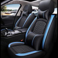 Thumbnail for Custom Text For Seat Covers 5 Seats Full Set, Custom Fit For Your Cars, Leatherette Automotive Seat Cushion Protector Universal Fit, Vehicle Auto Interior Decor FD13988