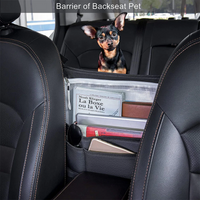 Thumbnail for Custom Text For Car Purse Holder for Car Handbag Holder Between Seats Premium PU Leather, Compatible with All Cars, Auto Driver Or Passenger Accessories Organizer, Hanging Car Purse Storage Pocket Back Seat Pet Barrier RA11991