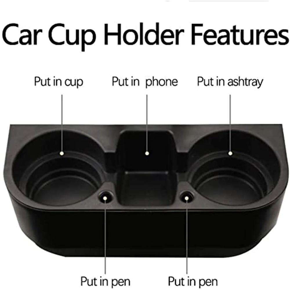Custom Text Cup Holder Portable Multifunction, Fit with Jeep, Cup Holder Expander for Car, Vehicle Seat Cup Cell Phone Drinks Holder Box Car Interior Organizer