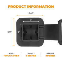 Thumbnail for Custom Text For Trailer Hitch Cover, Compatible with All Cars, 2 Pack 2 Inch Receiver Hitch Plug Insert Tube Hitch Plug Trailer Hitch Plug Receiver Tube Cover AR13987