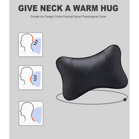 Thumbnail for Custom Text For For Thickened Foam Car Neck Pillow, Compatible with All Cars, Soft Leather Headrest (2 Pieces) for Driving Home Office DA13990