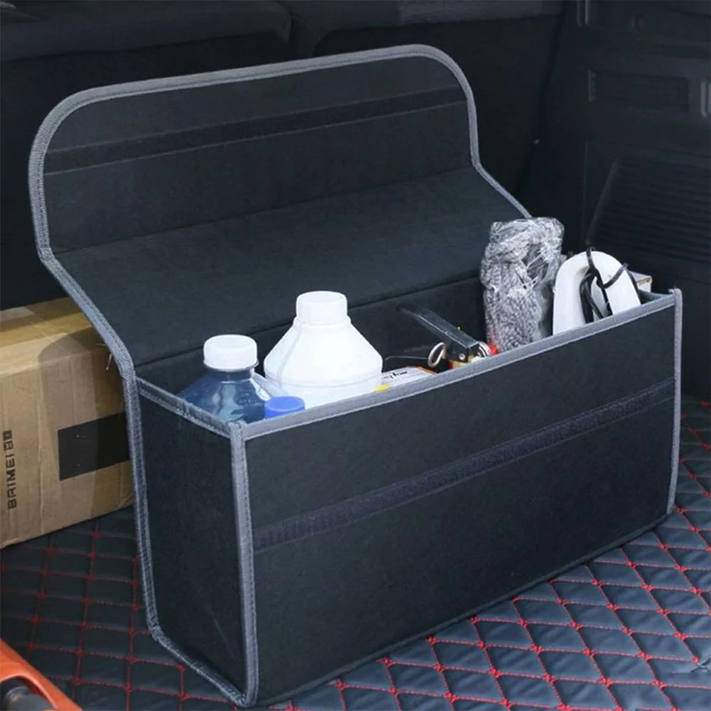 Soft Felt Car Bag Organizer, Folding Car Storage Box Non Slip Fireproo –  Wardrobetee