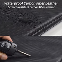 Thumbnail for Custom Logo Center Console Pad, Carbon Fiber PU Leather Auto Armrest Cover Protector, Waterproof Car Armrest Seat Box Cover