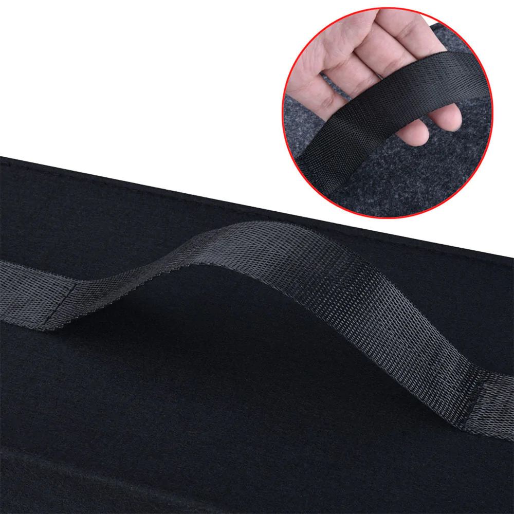 Custom Text For Soft Felt Car Bag Organizer, Compatible with All Cars, Folding Car Storage Box Non Slip Fireproof Car Trunk Organizer CH12990
