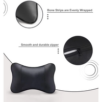 Thumbnail for Custom Text For For Thickened Foam Car Neck Pillow, Compatible with All Cars, Soft Leather Headrest (2 Pieces) for Driving Home Office LR13990