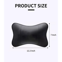 Thumbnail for Custom Text For For Thickened Foam Car Neck Pillow, Compatible with All Cars, Soft Leather Headrest (2 Pieces) for Driving Home Office CA13990