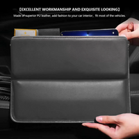 Thumbnail for Car Seat Gap Filler Organizer, Multifunctional Pu Leather Console Side Pocket Organizer For Cellphones, Cards, Wallets, Keys