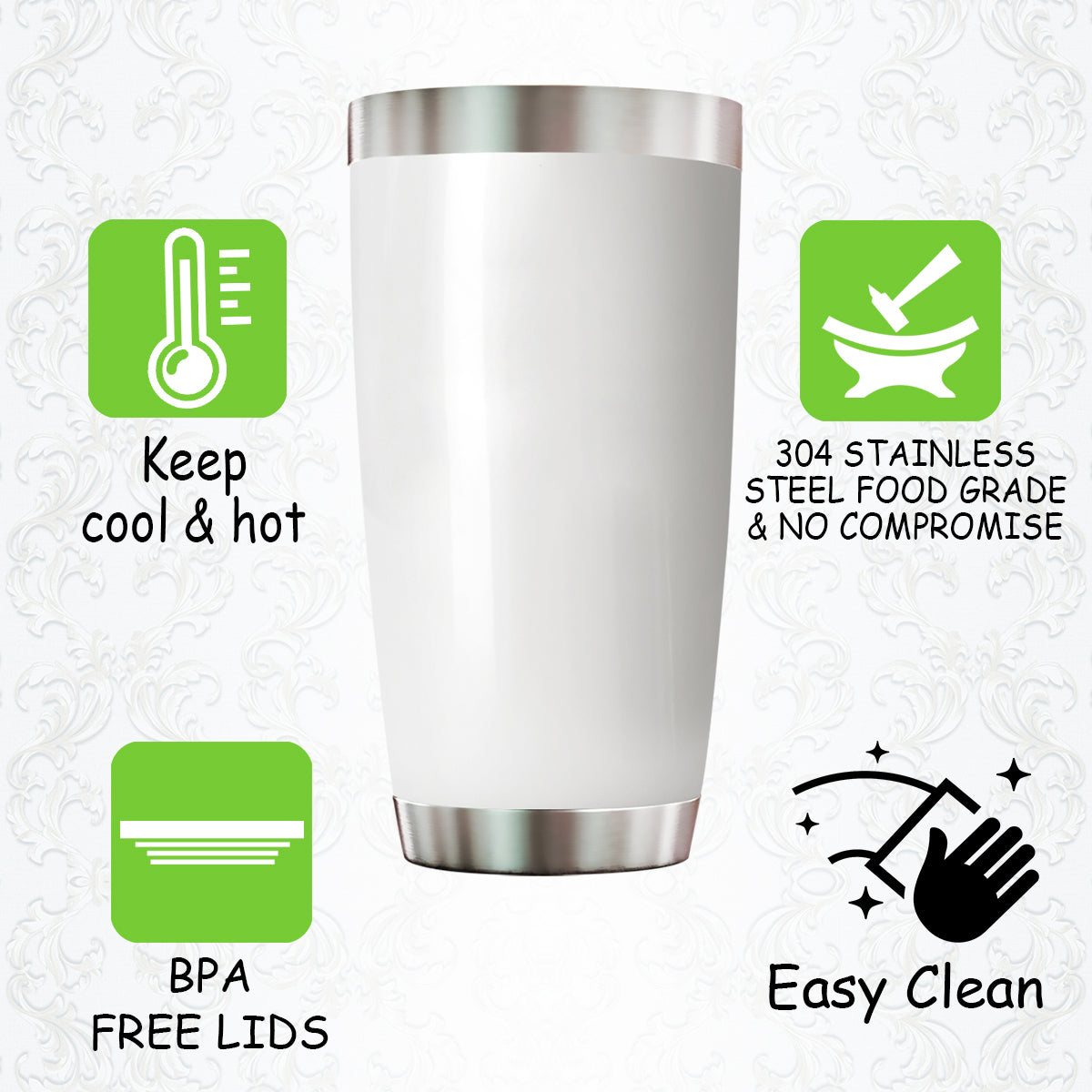 Custom Tumbler for Men & Women Dogs And Mom Personalized 20 oz Tumbler