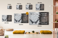 Thumbnail for Personalized Couple We're A Team Family Love Couple Anniversary Canvas Print Wall Art - Matte Canvas