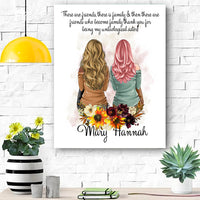 Thumbnail for Custom Canvas Personalized Name There Are Friends Who Become Family - Matte Canvas