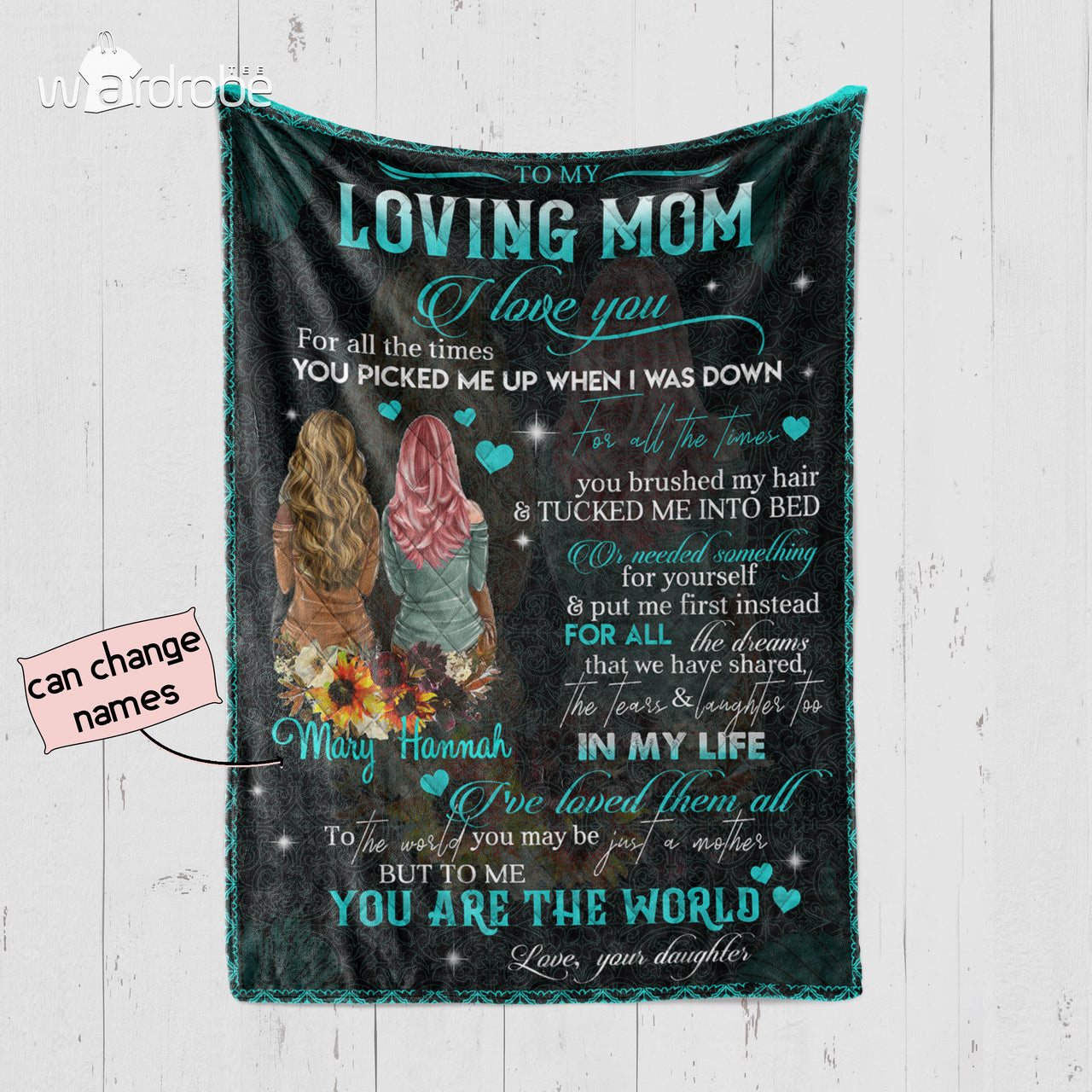 Personalized Mother's Day Gift Custom Blanket From Daughter To My Loving Mom - Quilt Blanket
