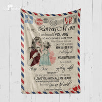 Thumbnail for Personalized Mother's Day Gift Blanket Set Letter From Daughter To My Loving Mom