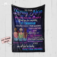Thumbnail for Personalized Mother's Day Gift Custom Blanket From Daughters To Our Loving Mom - Quilt Blanket