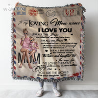 Thumbnail for Personalized Mother's Day Gift Custom Blanket Letter From Daughter To My Loving Mom